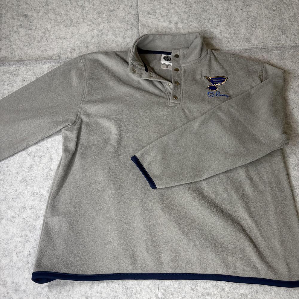 St. Louis Blues NHL Fleece Pullover L/G Gray